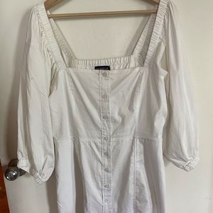 Danielle Bernstein white button down dress
